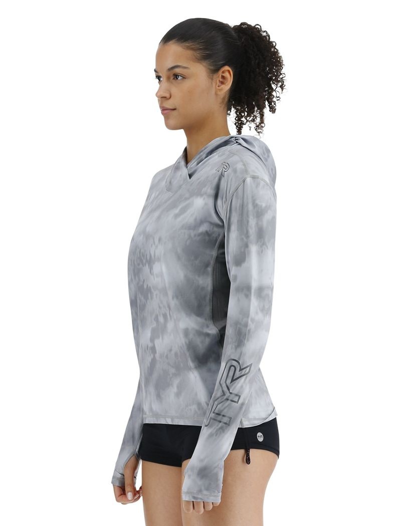 Sweat a Capuche Tyr Sundefense? Vented - Turbulent Femme Grise | 21863412LAX