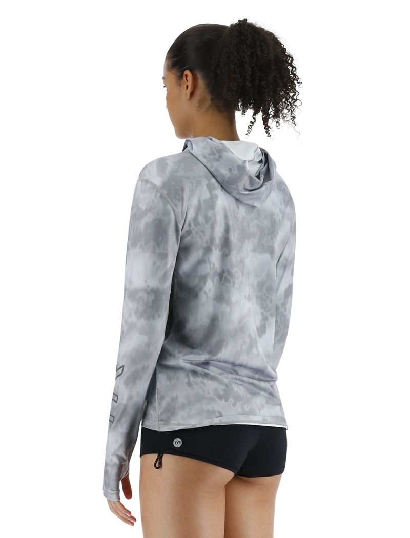 Sweat a Capuche Tyr Sundefense? Vented - Turbulent Femme Grise | 21863412LAX