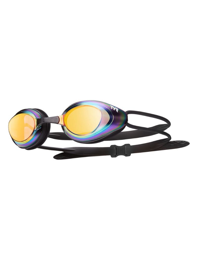 Des Lunettes De Protection Tyr Adult Blackhawk Mirrored Racing Homme Jaune Noir | 74233483NDR