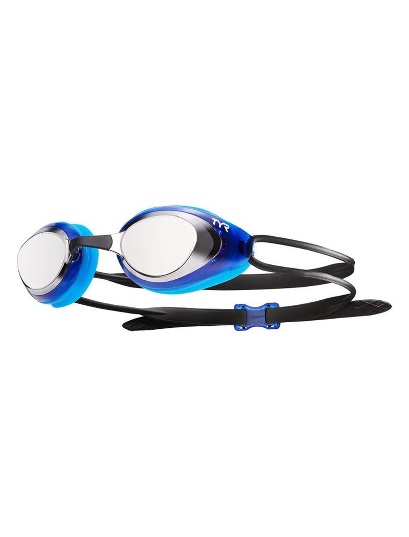 Des Lunettes De Protection Tyr Adult Blackhawk Mirrored Racing Homme Bleu Noir | 86044804RZP