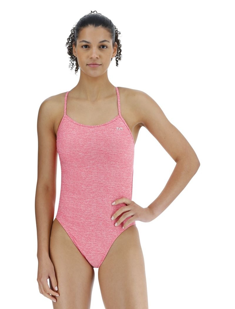 Maillot de Bain Tyr Durafast One? Trinityfit Lapped Femme Rose | 89950876IVE