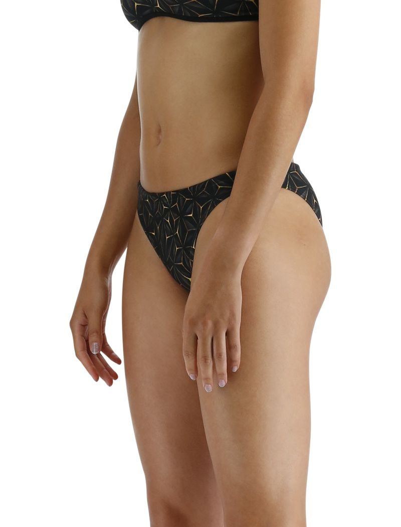 Bas de Bikini Tyr Durafast Elite? Mini Obsidian Femme Noir Doré | 55869917PRX