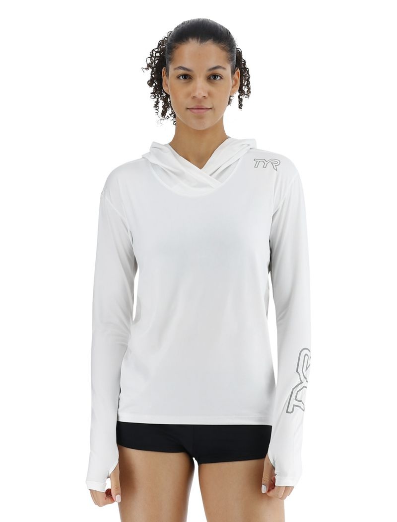 Sweat a Capuche Tyr Sundefense? Vented Femme Blanche | 38750838CJK