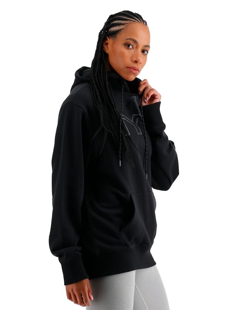 Sweat a Capuche Tyr Ultrasoft Big Logo Tech Femme Noir | 02975527SMX