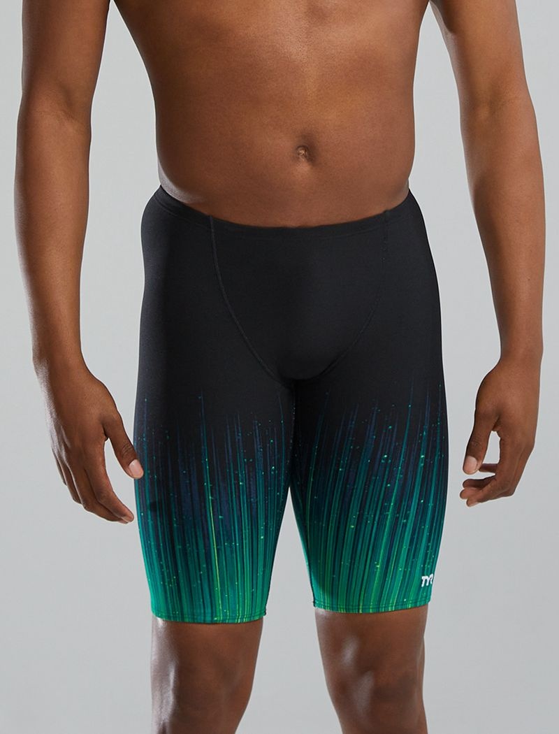 Maillot de Bain Tyr Durafast Elite? Jammer Speedwarp Homme Noir Vert | 96322851PDM