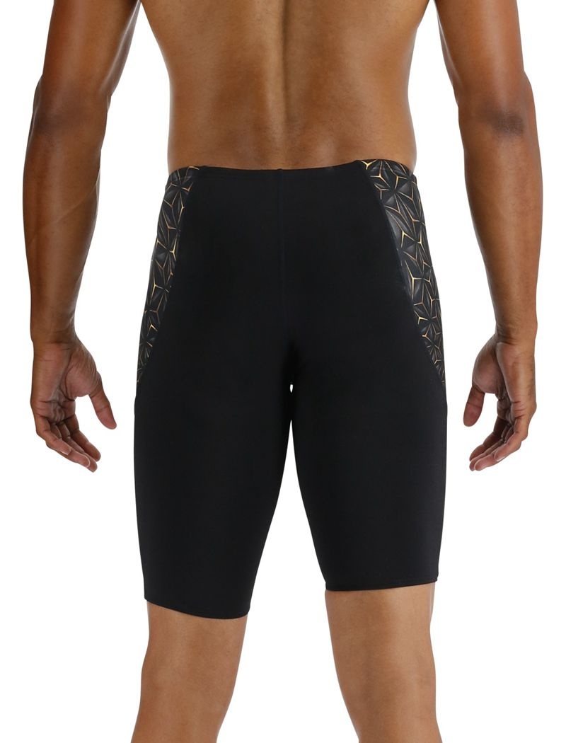 Maillot de Bain Tyr Durafast Elite? Curve Splice Jammer Obsidian Homme Noir Doré | 55367992XPY