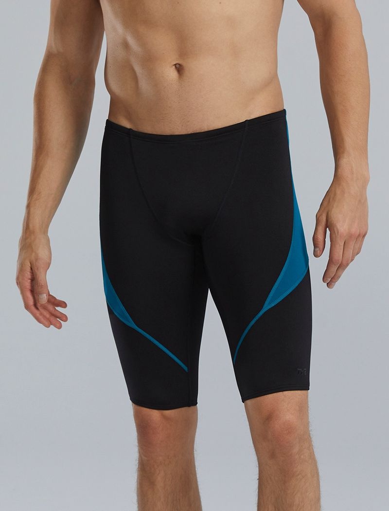 Maillot de Bain Tyr Durafast Elite? Curve Splice Jammer Homme Noir Bleu Foncé | 05199171NSC