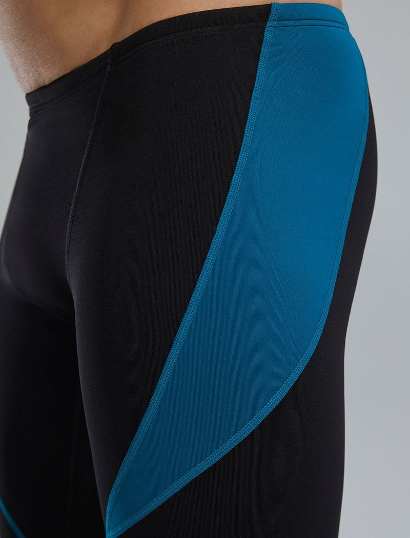 Maillot de Bain Tyr Durafast Elite? Curve Splice Jammer Homme Noir Bleu Foncé | 05199171NSC