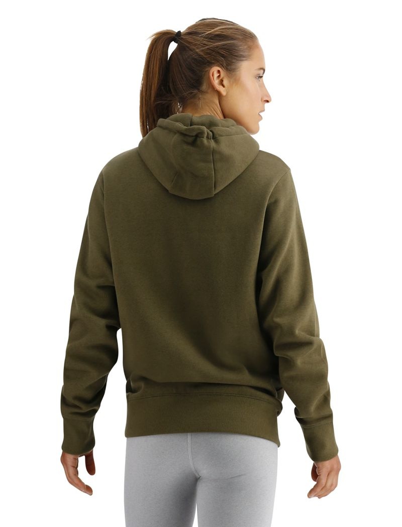 Sweat a Capuche Tyr Ultrasoft Big Logo Tech Femme Vert Olive | 09554530HQC