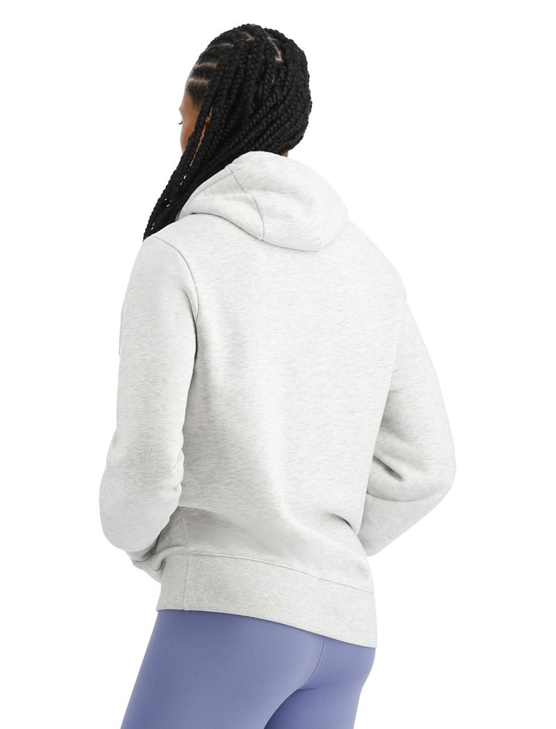 Sweat a Capuche Tyr Ultrasoft Big Logo Tech Femme Grise Clair | 22232667WJG