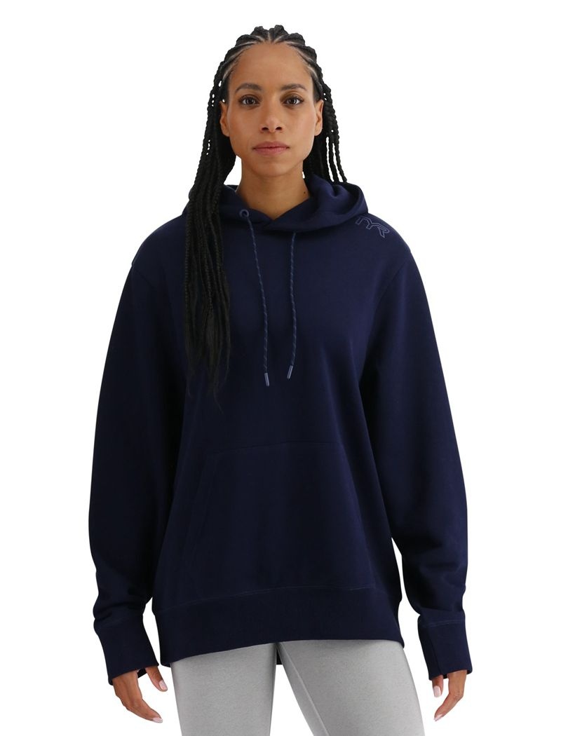 Sweat a Capuche Tyr Ultrasoft Midweight Fleece Femme Bleu Marine | 23675187TTE