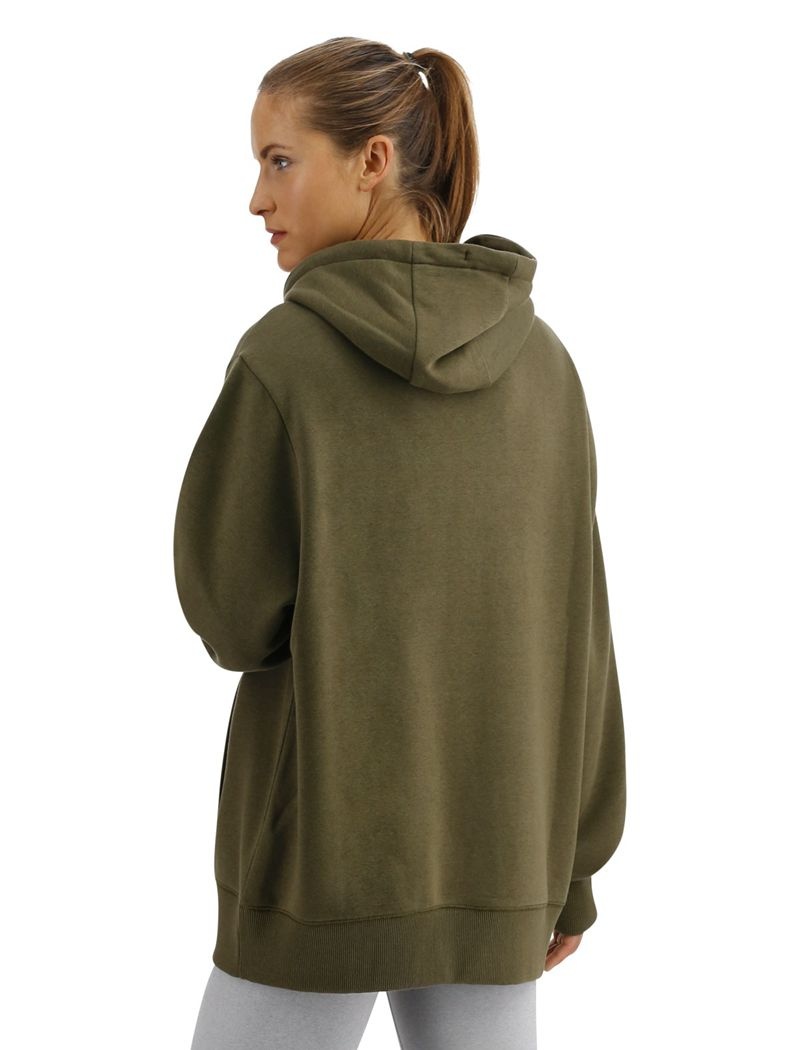 Sweat a Capuche Tyr Ultrasoft Midweight Fleece Femme Vert Olive | 13908200KTO