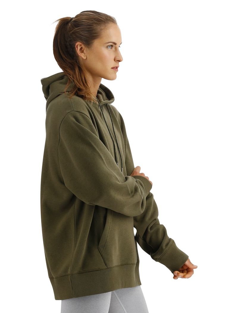 Sweat a Capuche Tyr Ultrasoft Midweight Fleece Femme Vert Olive | 13908200KTO