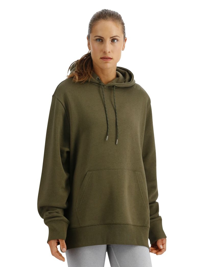 Sweat a Capuche Tyr Ultrasoft Midweight Fleece Femme Vert Olive | 13908200KTO