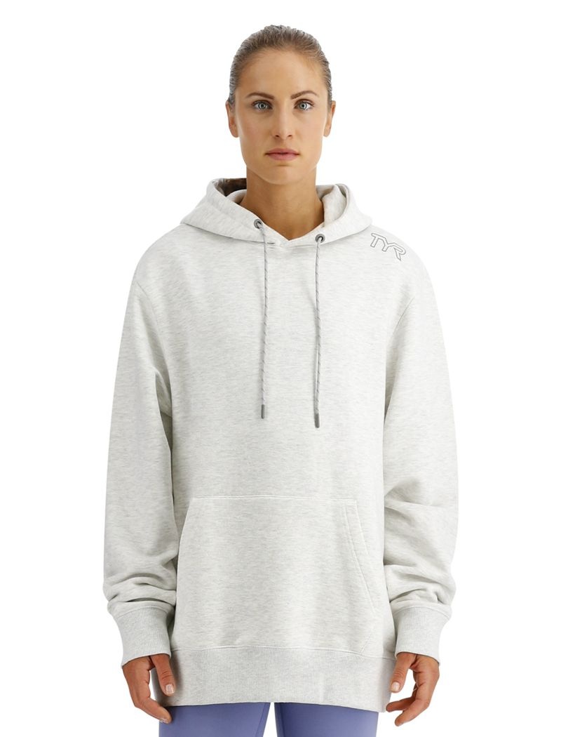 Sweat a Capuche Tyr Ultrasoft Midweight Fleece Femme Grise Clair | 97555093ABC