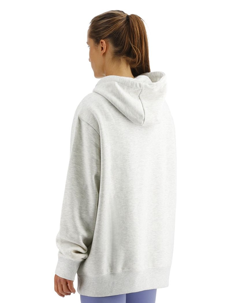 Sweat a Capuche Tyr Ultrasoft Midweight Fleece Femme Grise Clair | 97555093ABC