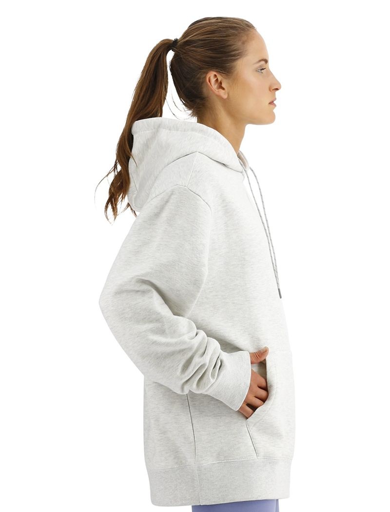 Sweat a Capuche Tyr Ultrasoft Midweight Fleece Femme Grise Clair | 97555093ABC