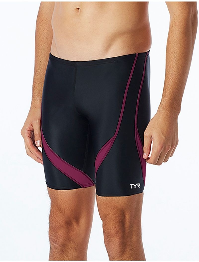 Maillot de Bain Tyr Tyreco? Alliance Jammer Splice Homme Noir Bordeaux | 75500111UZJ