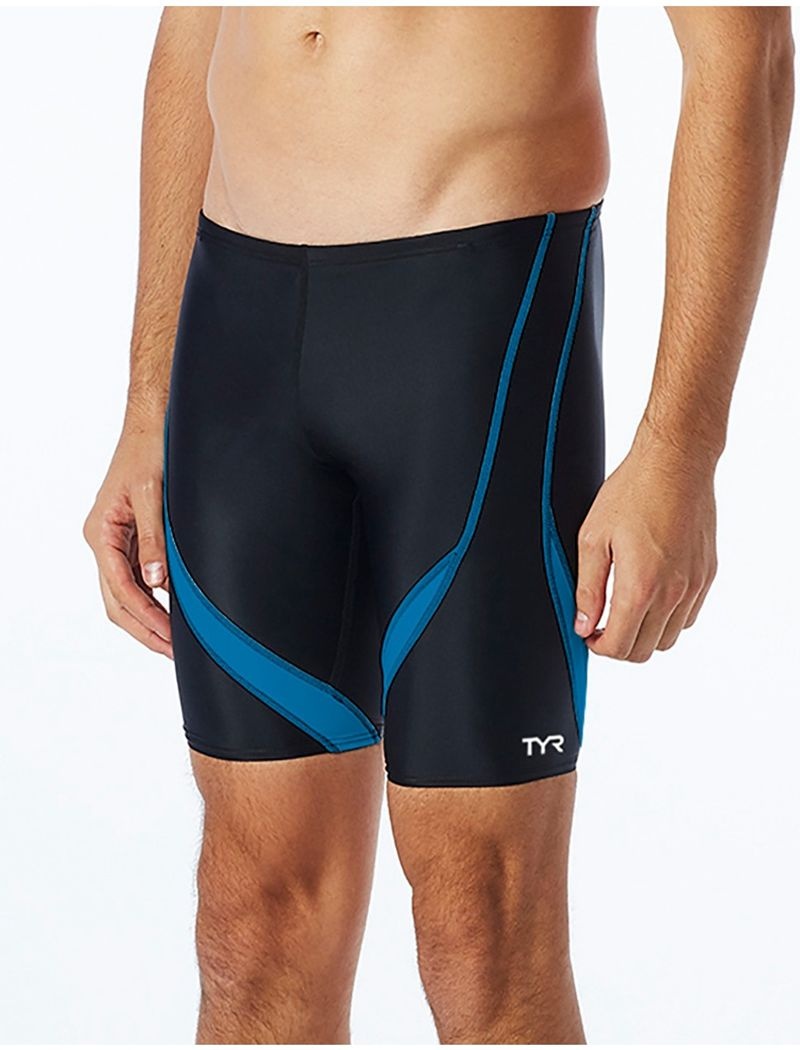 Maillot de Bain Tyr Tyreco? Alliance Jammer Splice Homme Noir Bleu | 88352877UEX