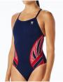 Maillot de Bain Tyr Durafast Elite? Diamondfit Phoenix Femme Bleu Marine Blanche | 49798156FJM