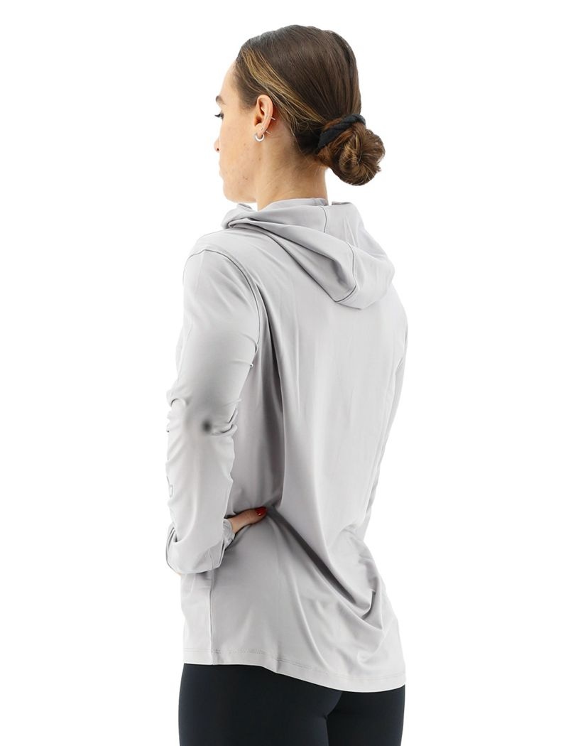 Sweat a Capuche Tyr Sundefense Femme Grise | 01849875MPT