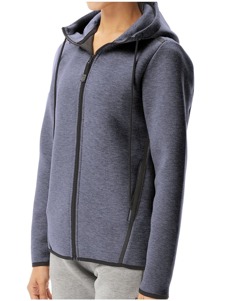 Sweat a Capuche Tyr Elite Team Full Zip Femme Bleu Marine | 69425528FOC