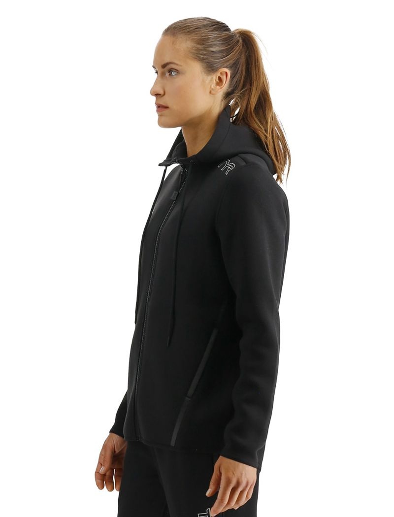 Sweat a Capuche Tyr Elite Team Full Zip Femme Noir | 17078737WSC