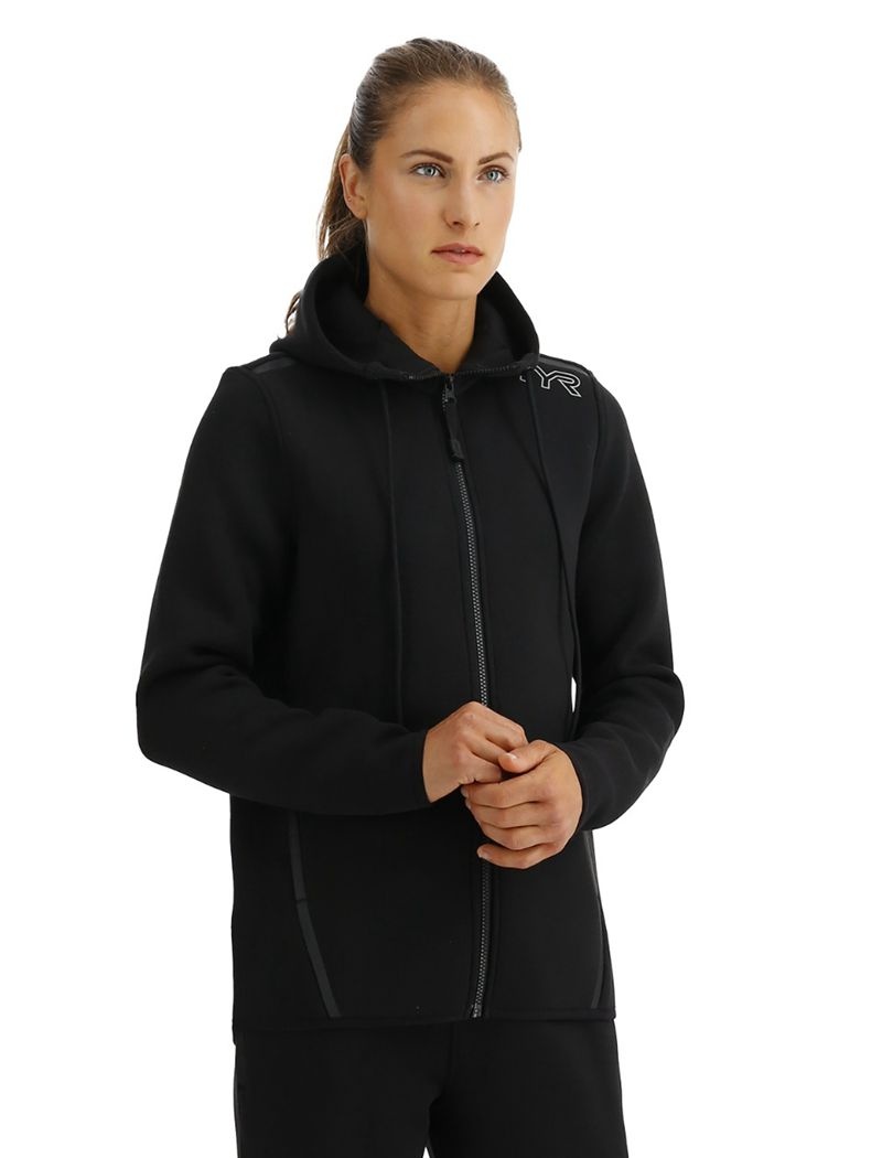 Sweat a Capuche Tyr Elite Team Full Zip Femme Noir | 17078737WSC