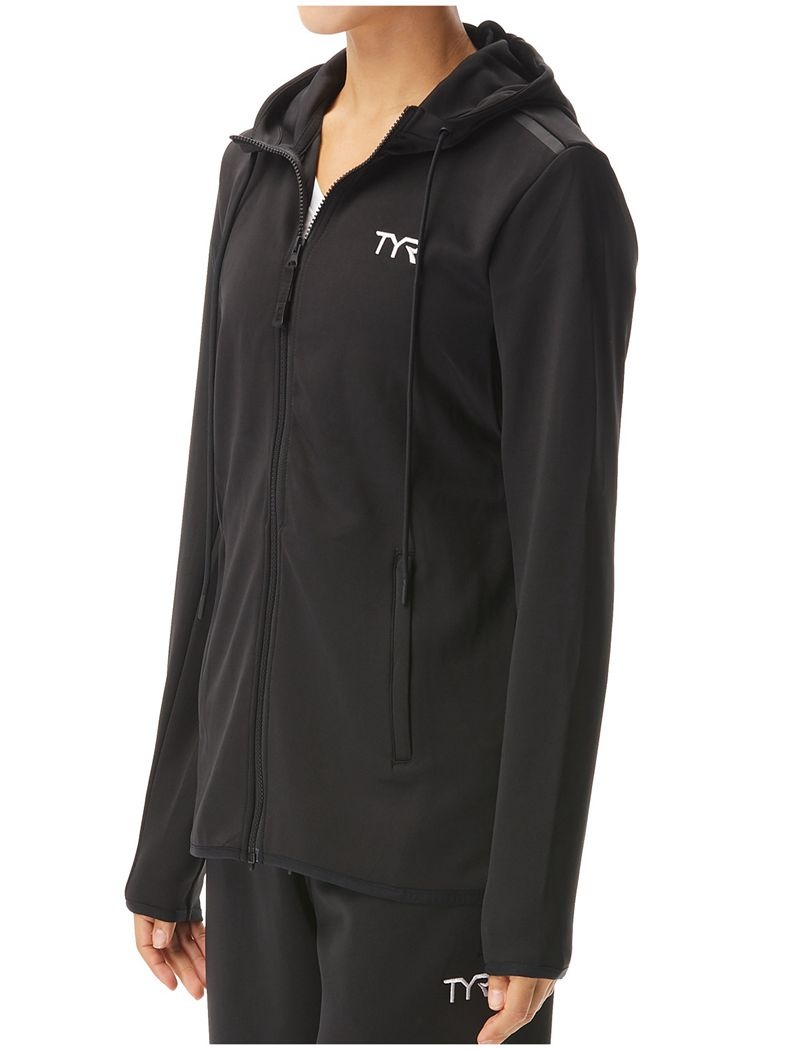 Sweat a Capuche Tyr Alliance Podium Full Zip Femme Noir | 21651999COC