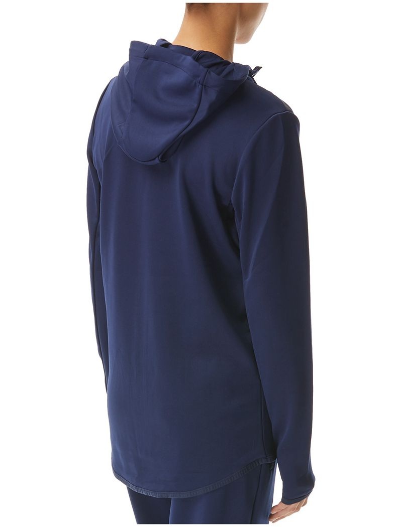 Sweat a Capuche Tyr Alliance Podium Full Zip Femme Bleu Marine | 04765142CSG