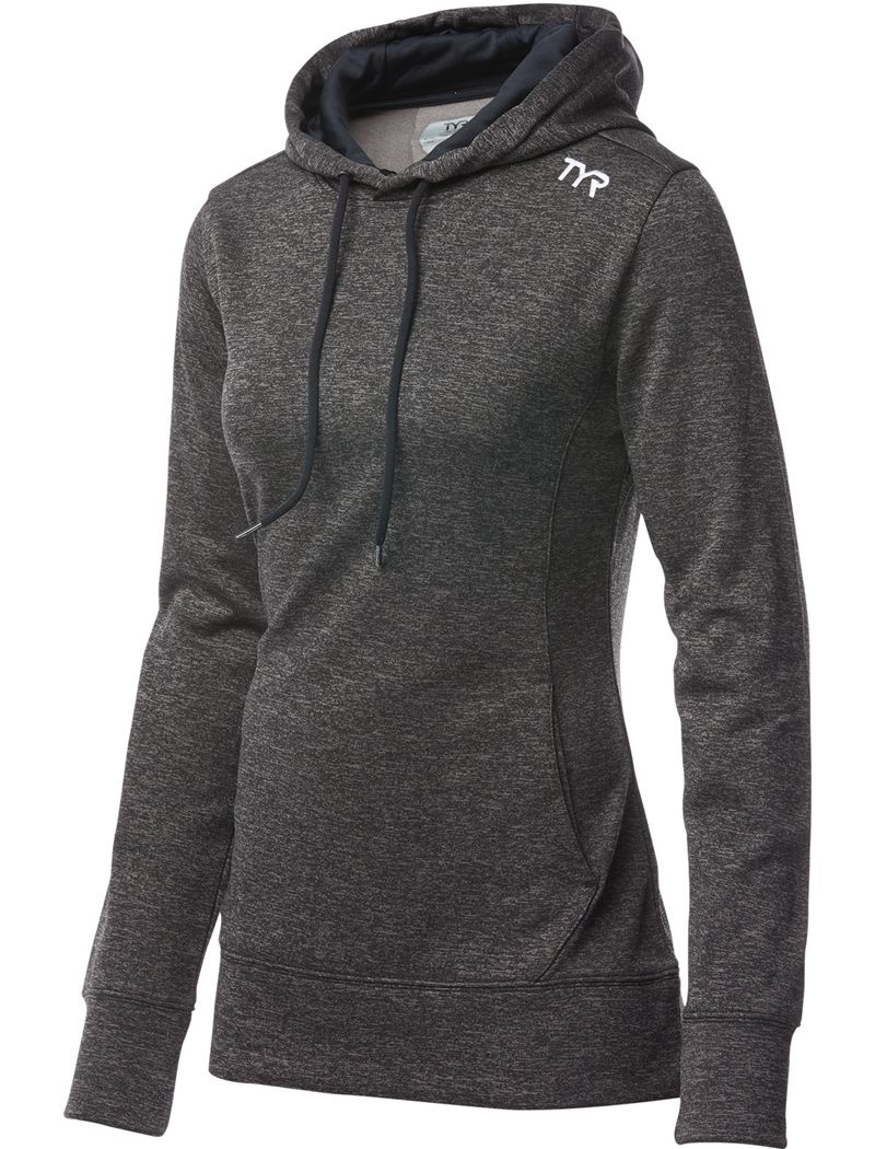 Sweat a Capuche Tyr Performance Pullover Femme Grise Foncé | 70698726JDG