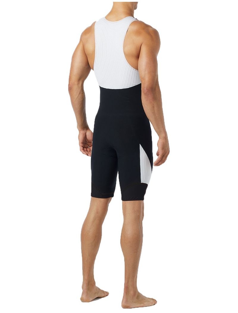 Maillot de Bain Tyr Rembourré Front-zip Tri Carbon Homme Noir | 30539893TQA