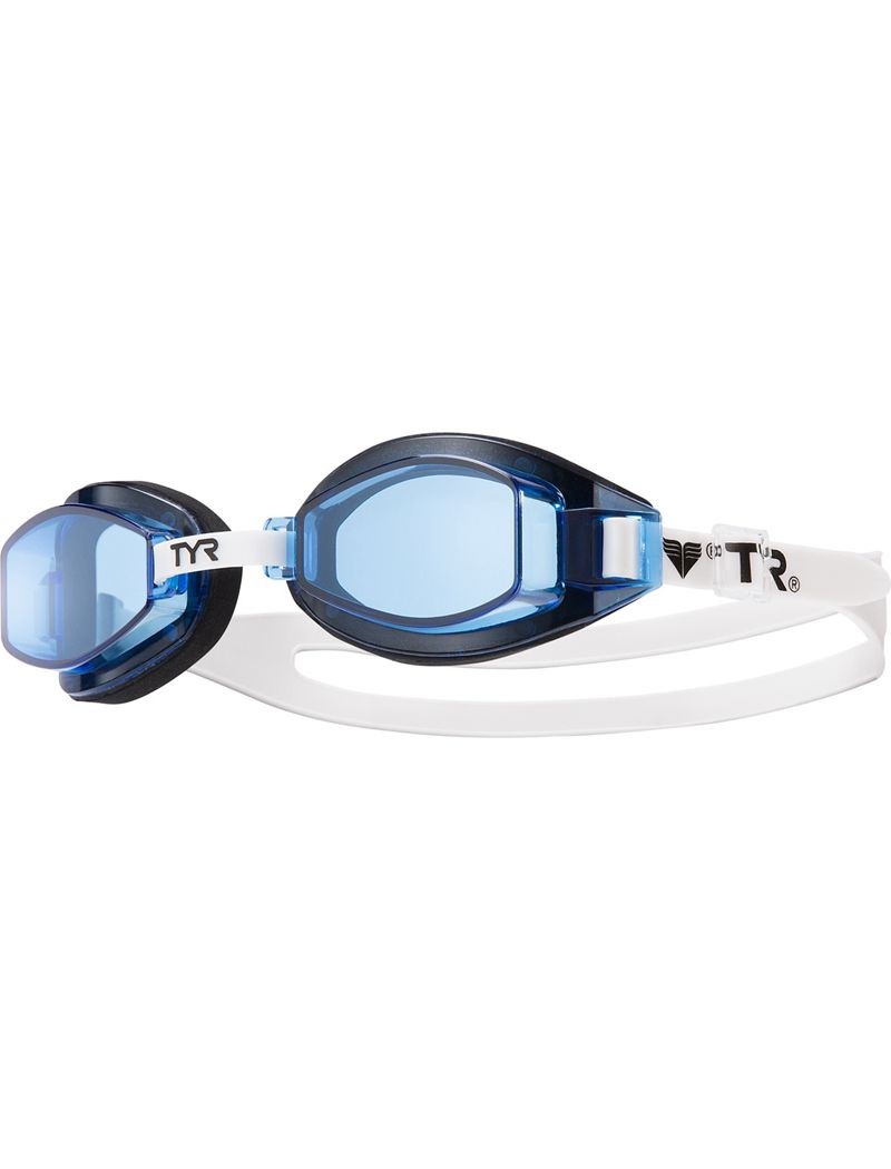 Des Lunettes De Protection Tyr Adult Team Sprint Homme Blanche Bleu | 73938947RGV