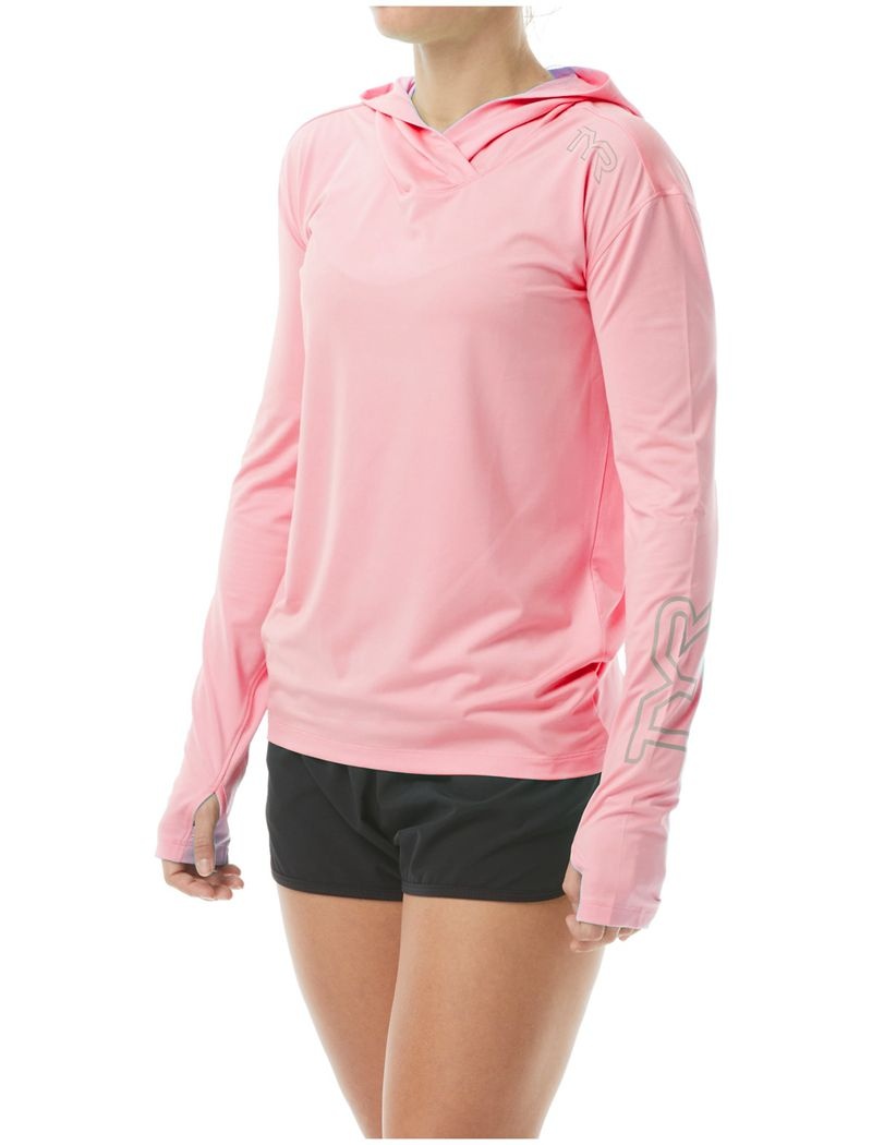 Sweat a Capuche Tyr Sundefense Femme Corail Clair | 03810525LMS