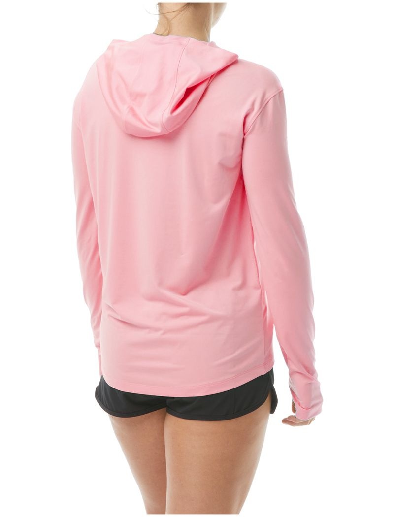 Sweat a Capuche Tyr Sundefense Femme Corail Clair | 03810525LMS