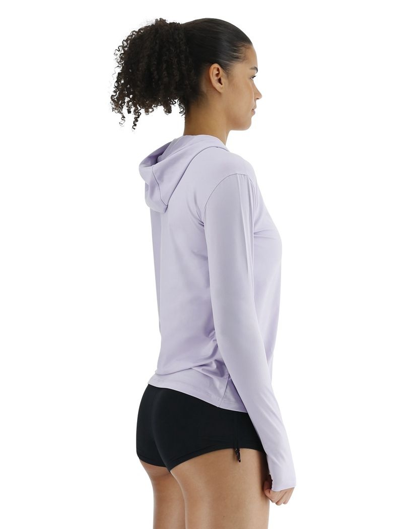 Sweat a Capuche Tyr Sundefense Femme Violette Clair | 40065621RCO