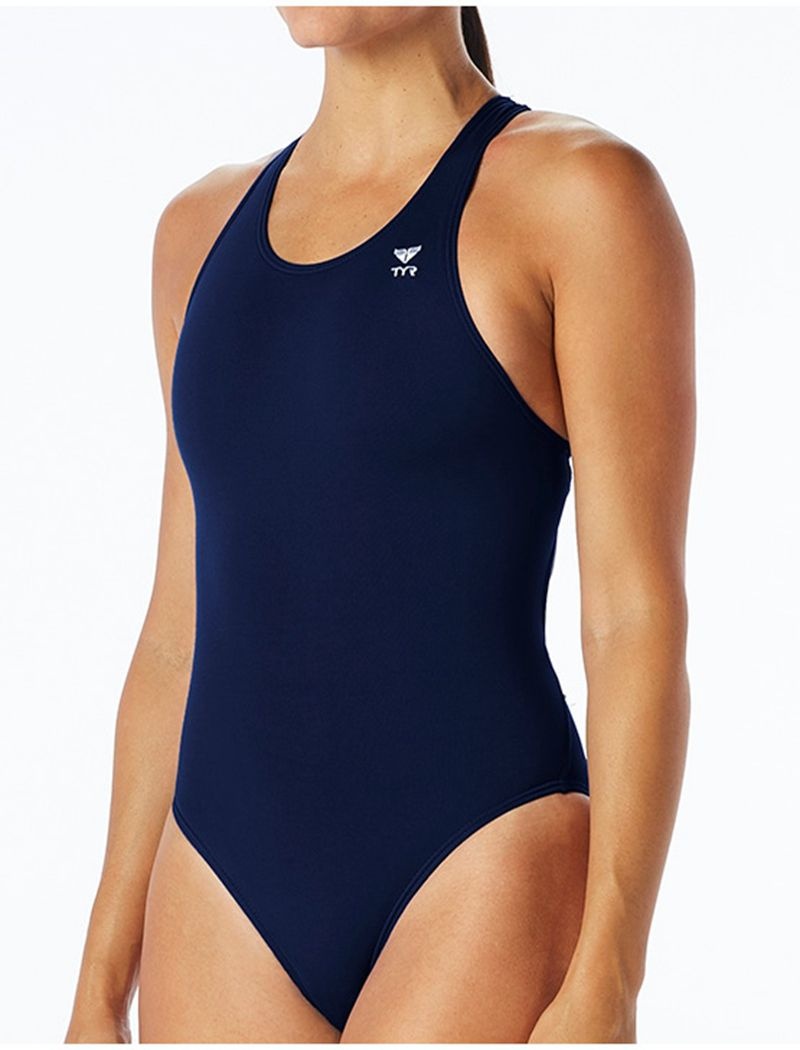 Maillot de Bain Tyr Tyreco? Maxfit Femme Bleu Marine | 44805700QUJ