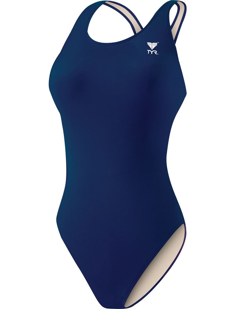 Maillot de Bain Tyr Tyreco? Maxfit Femme Bleu Marine | 44805700QUJ