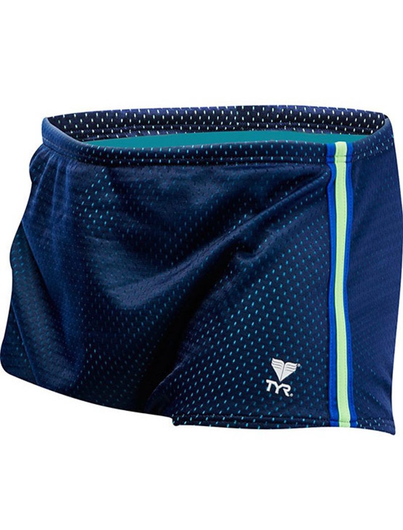 Short de Bain Tyr Trainer Homme Bleu Vert Bleu Marine | 28410155YBE