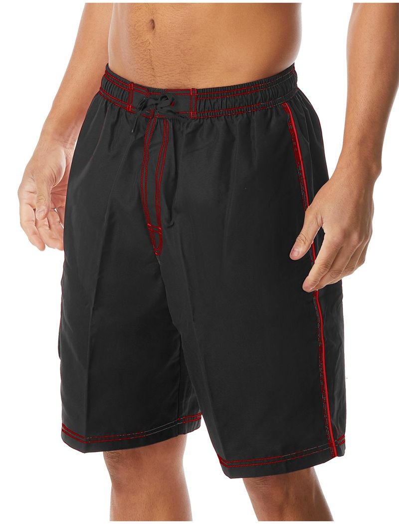 Short de Bain Tyr Challenger Homme Noir Rouge | 62172451SGM