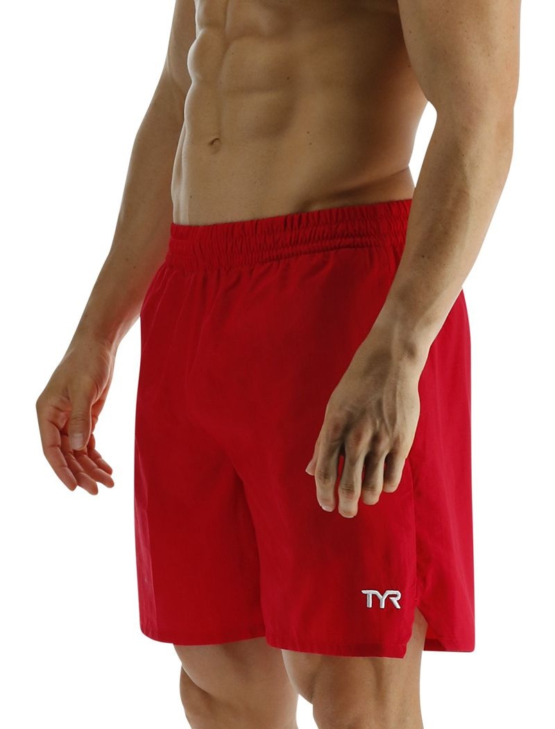 Short de Bain Tyr Deck-x Homme Rouge | 65002170FDA