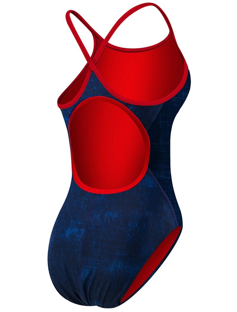 Maillot de Bain Tyr Durafast One? Diamondfit Sandblasted Femme Bleu Marine | 62552168WVZ