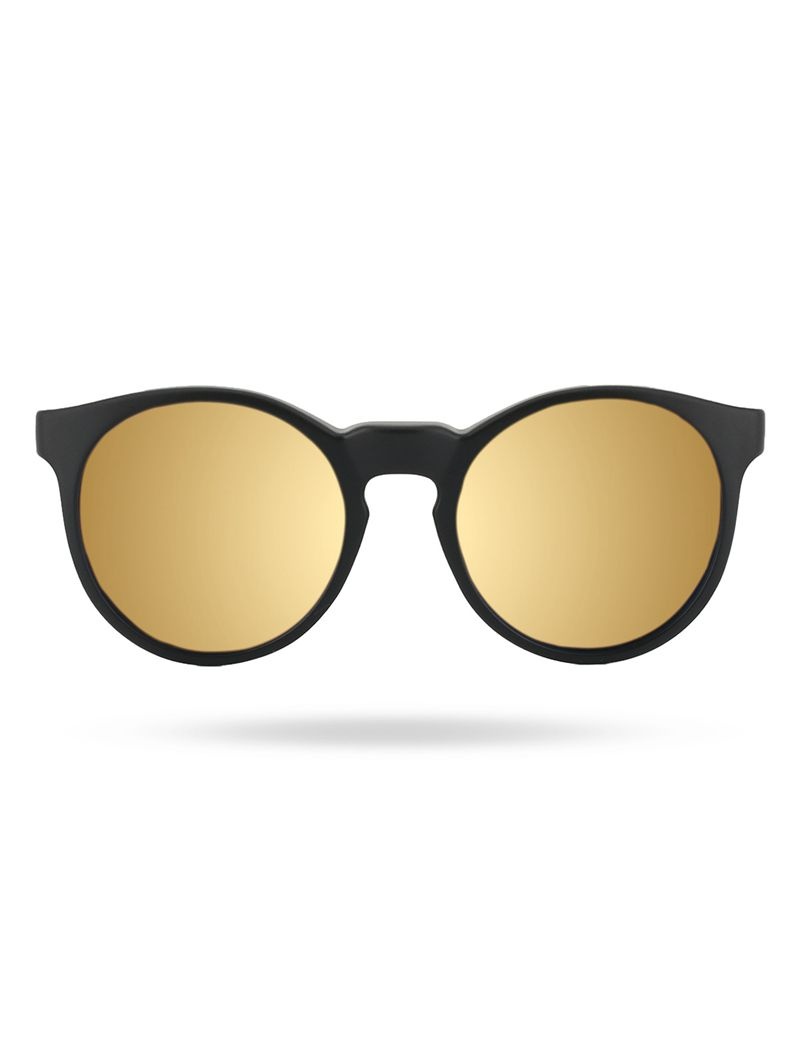 Lunette de Soleil Tyr Sierra Hts Polarized Femme Noir Doré | 35783128DJG