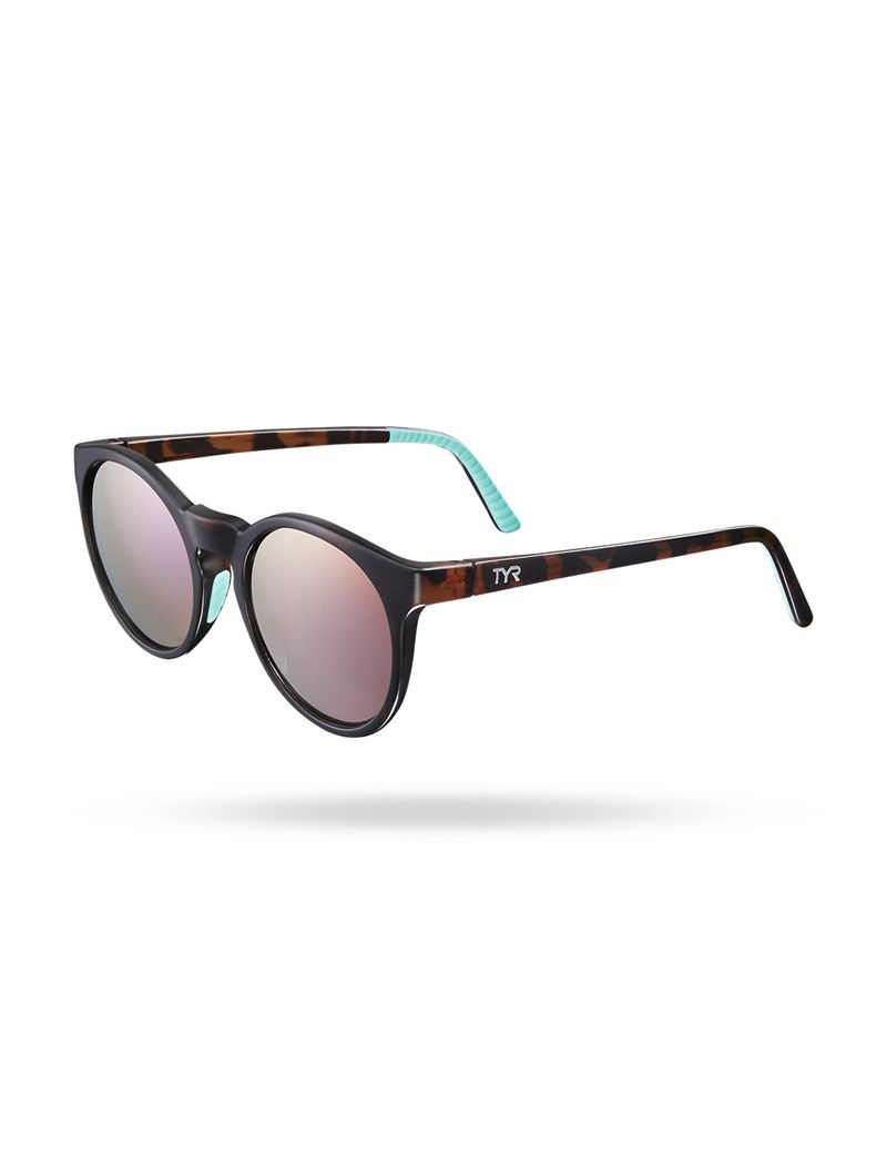 Lunette de Soleil Tyr Sierra Hts Polarized Femme Noir Marron | 68009663GUQ