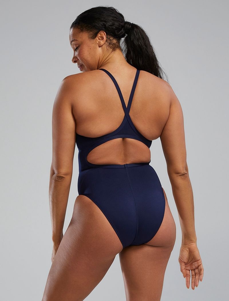 Maillot de Bain Tyr Durafast Elite? Diamond Controlfit Femme Bleu Marine | 95472150DBY