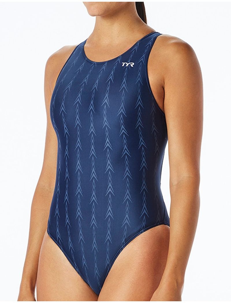 Maillot de Bain Tyr Aerofit U12 Compliant Fusion 2 Femme Bleu Marine | 41962477RXW