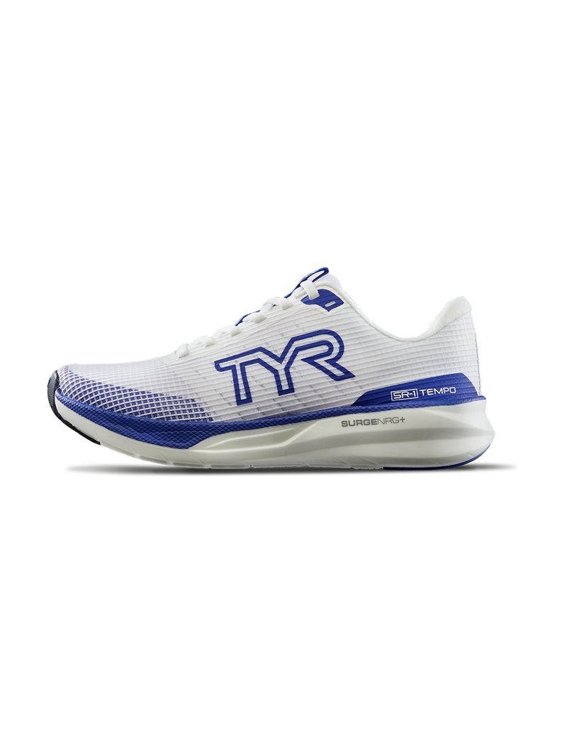 Chaussure Running Tyr Sr-1 Tempo Runner Femme Blanche Bleu | 92351314CXT