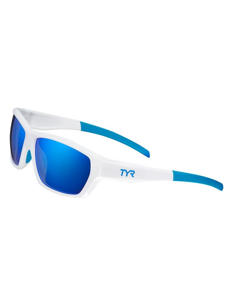 Lunette de Soleil Tyr Cortez Hts Polarized Femme Bleu Blanche | 90803226ZCS