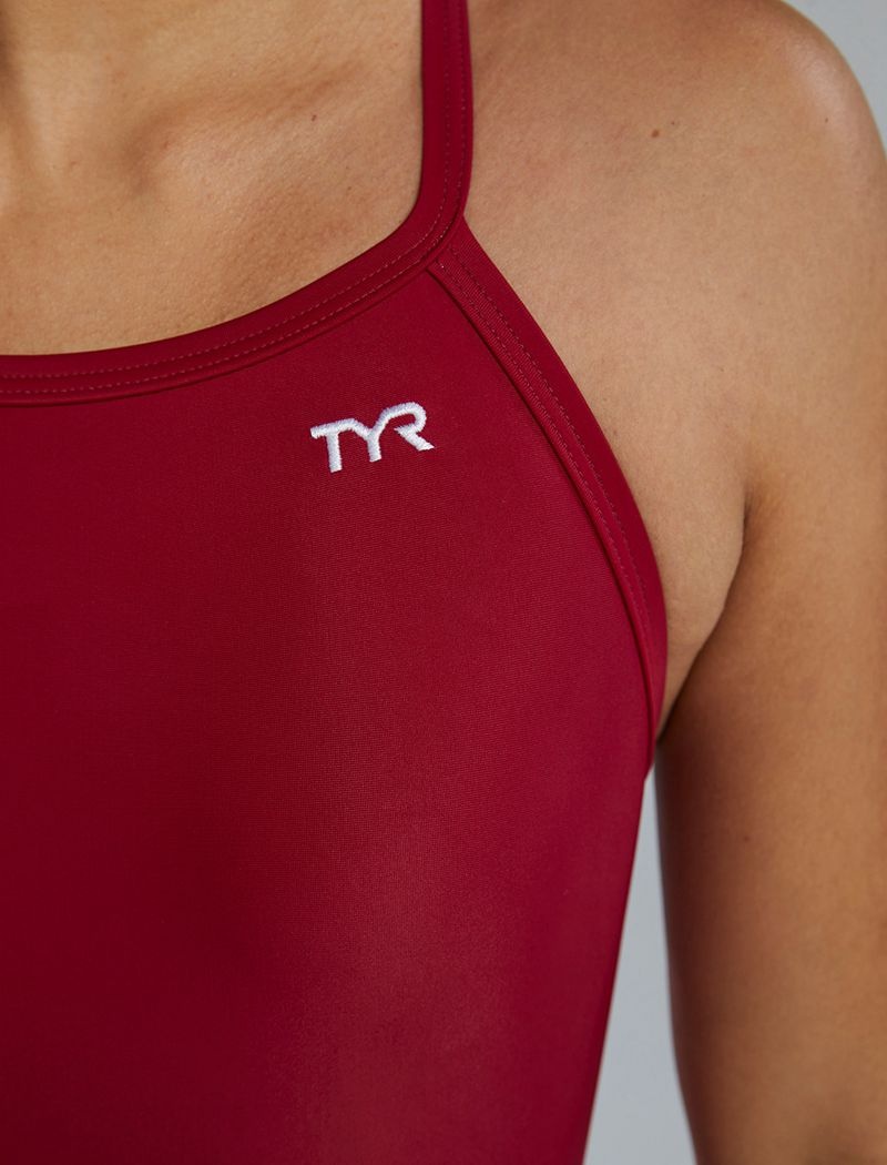 Maillot de Bain Tyr Tyreco? Diamondfit Femme Rouge Foncé | 21160444UJV