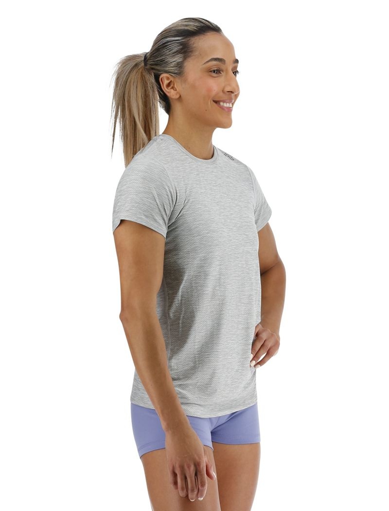 T-Shirt Tyr Airtec? Corta Sleeve Femme Grise | 37503238YTP